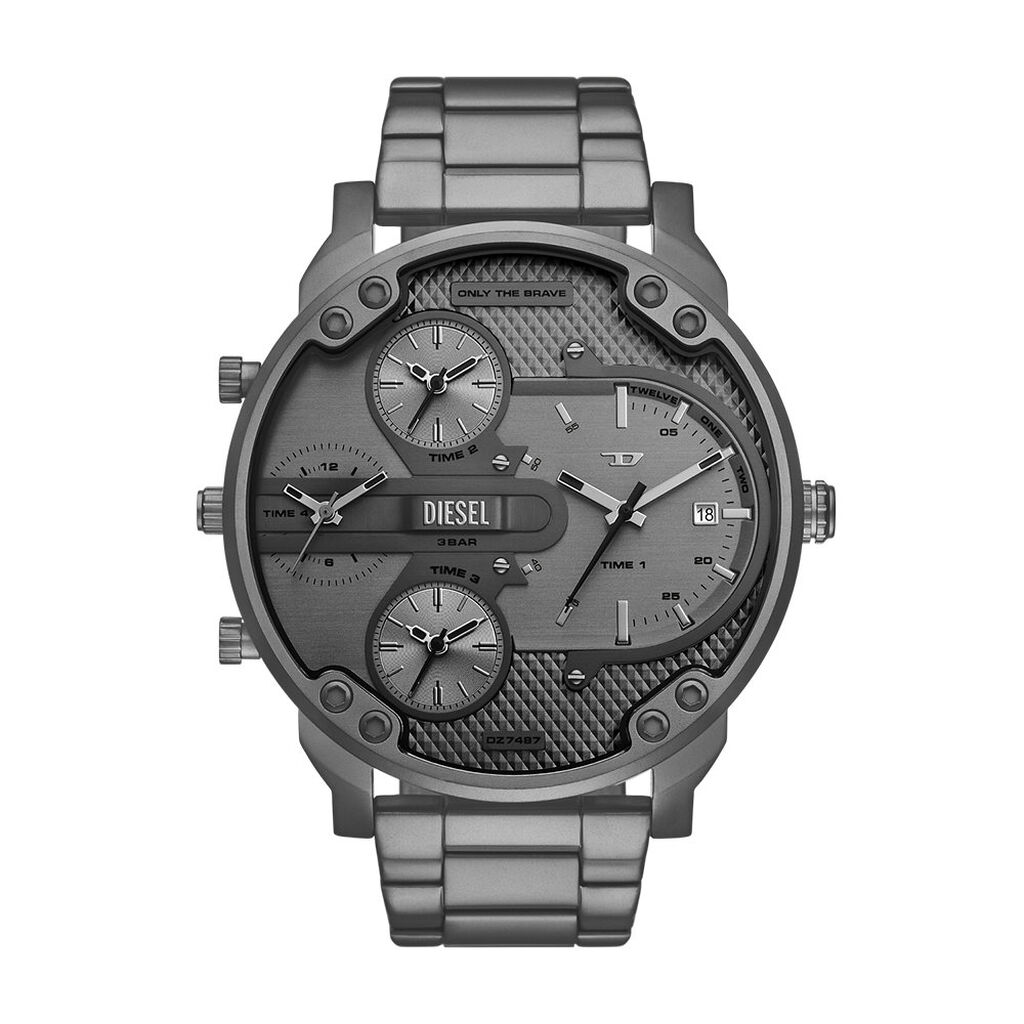 Montre Diesel Mr. Daddy Slim Gris - Montres &eacute;tanches Homme | Marc Orian