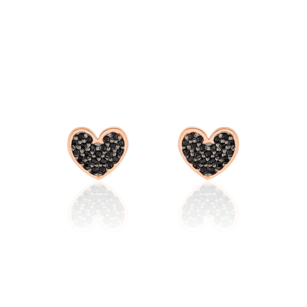 Boucles D'oreilles Pendantes Mallaurie Argent Rose Oxyde De Zirconium - Pendantes Femme | Marc Orian