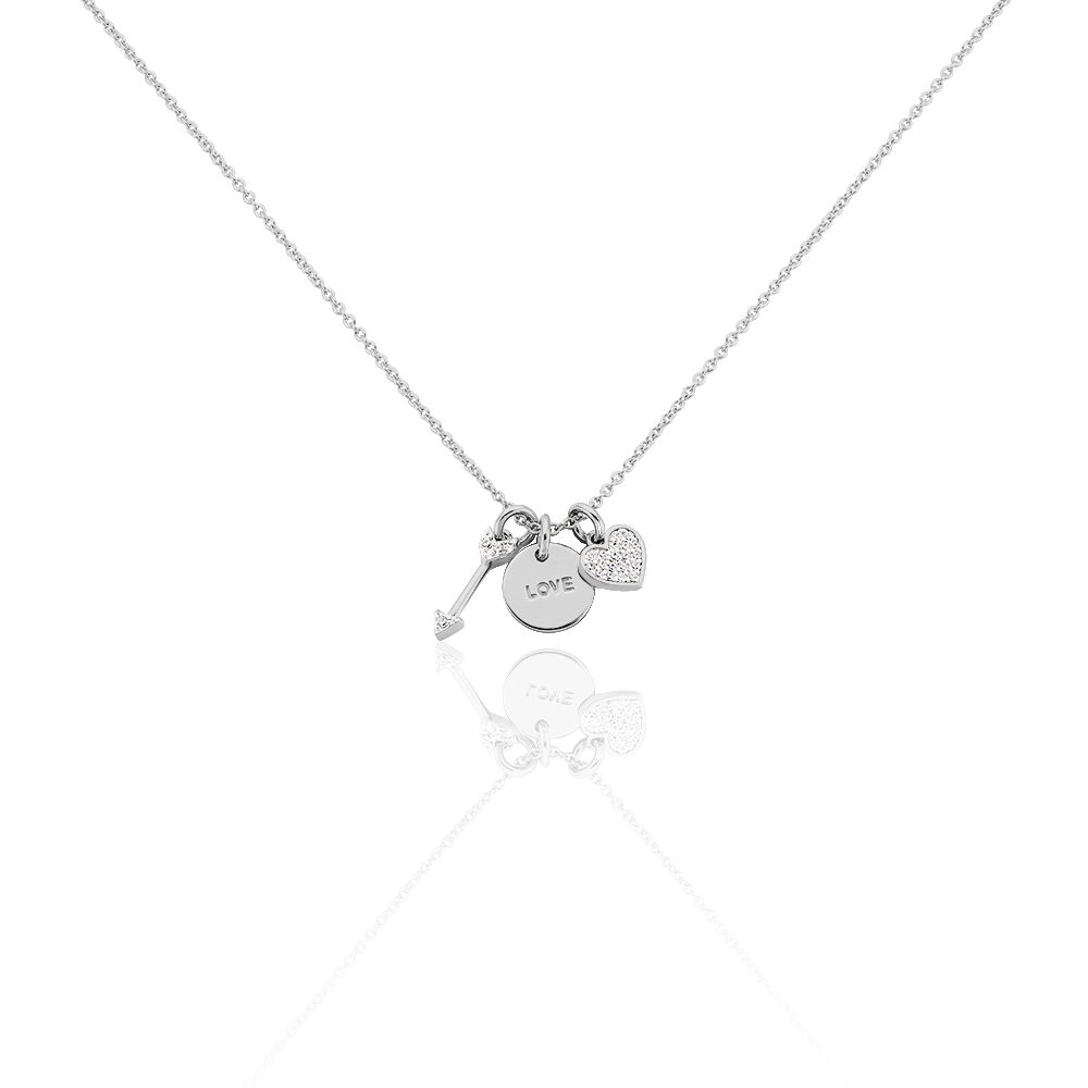 Collier Mayra Argent Blanc Oxyde De Zirconium - Colliers avec pierres Femme | Marc Orian