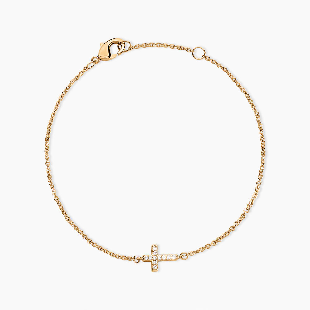 Bracelet Fatos Plaqu&eacute; Or Jaune Oxyde De Zirconium - Bracelets fantaisie Femme | Marc Orian