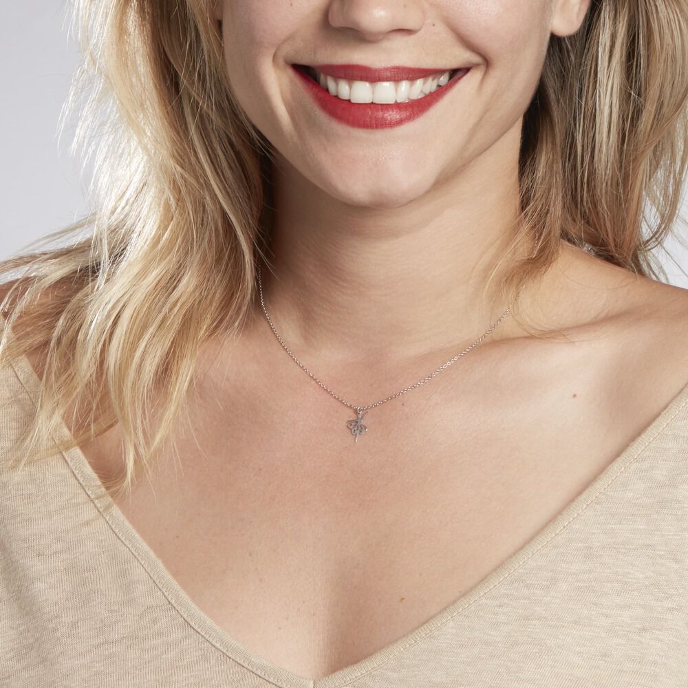 Collier Lucianola Argent Blanc - Colliers Femme | Marc Orian