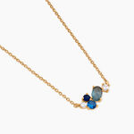 Collier Plaqu&eacute; Or Era Pierre De Synth&egrave;se - Colliers avec pierres Femme | Marc Orian