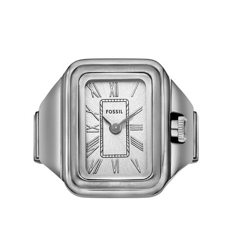 Montre Bague Fossil Raquel Watch Ring Argent&eacute; - Montres &eacute;tanches Femme | Marc Orian