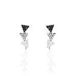 Boucles D'oreilles Puces Chleo Argent Blanc Oxyde De Zirconium - Puces Femme | Marc Orian