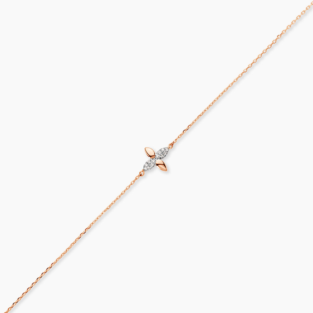 Bracelet Or Rose Ginila Diamants - Bracelets cha&icirc;nes Femme | Marc Orian
