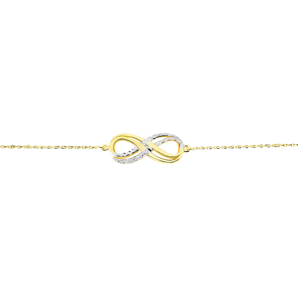 Bracelet Lyasa Infini Diamante Or Bicolore - Bracelets chaînes Femme | Marc Orian