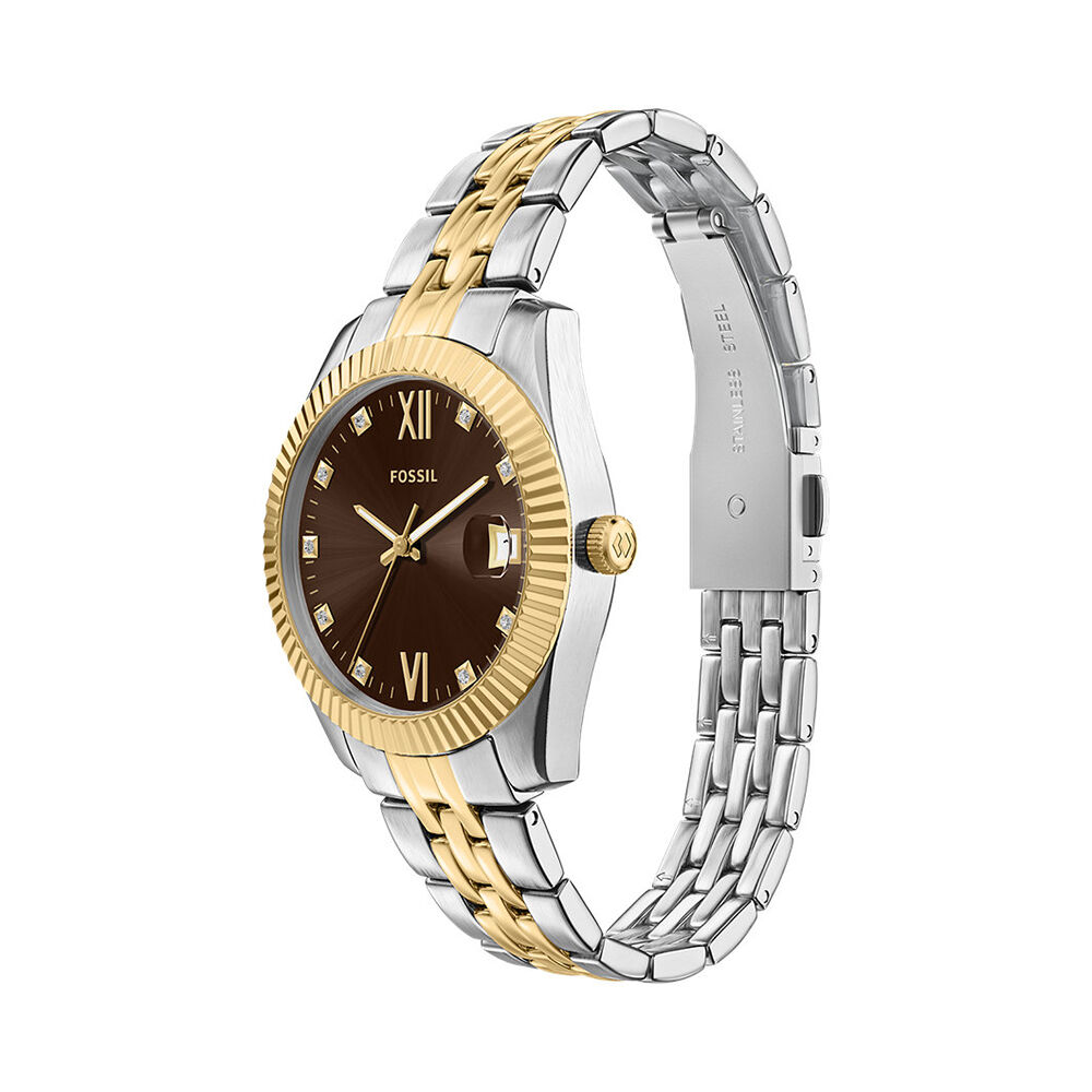 Montre Fossil Scarlette Mini Marron - Montres &eacute;tanches Femme | Marc Orian