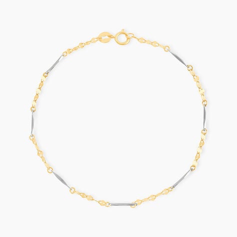 Bracelet Peyronne Or Bicolore - Bracelets chaînes Femme | Marc Orian