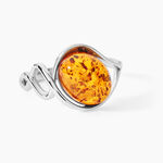 Bague Titziana Argent Blanc Ambre - Bijoux fantaisie Femme | Marc Orian