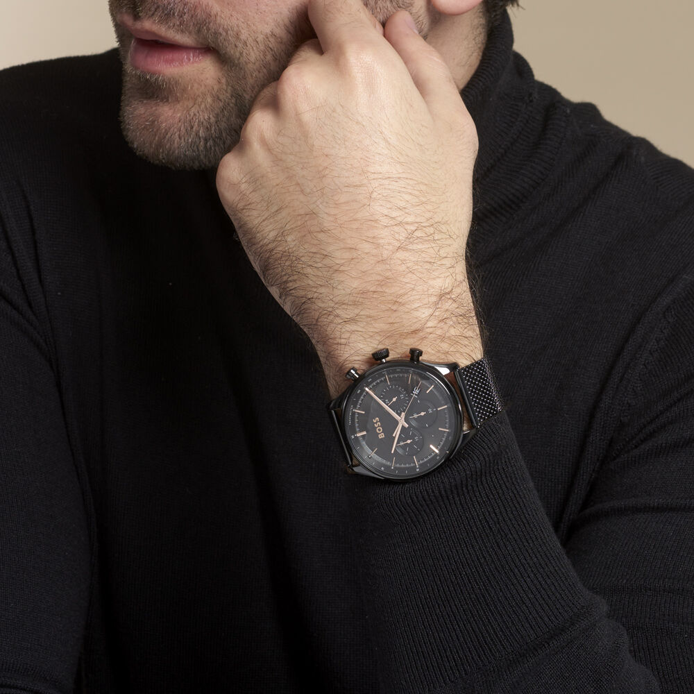 Montre Boss Gregor Noir - Montres étanches Homme | Marc Orian