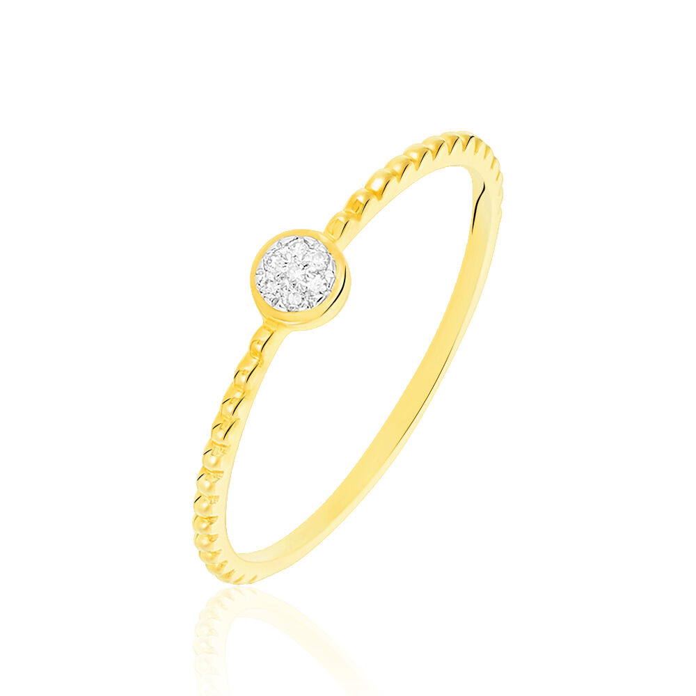 Bague Aqsa Or Jaune Diamant - Bagues pierres précieuses Femme | Marc Orian