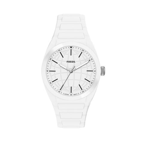 Montre Fossil Everett 3 Hand Blanc - Montres &eacute;tanches Homme | Marc Orian