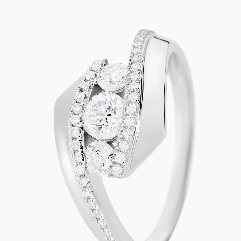 Bague Barbara Or Blanc Diamant - Parures de mariage Femme | Marc Orian