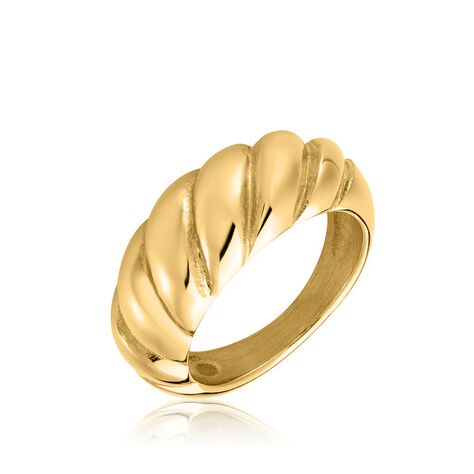 Bague Clive Acier Doré - Bagues dorées Femme | Marc Orian
