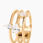 Bague Glamour Plaqu&eacute; Or Jaune Oxyde De Zirconium - Bijoux fantaisie Femme | Marc Orian