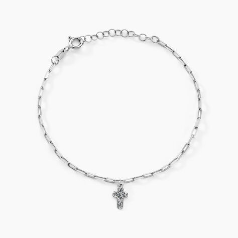 Bracelet Etincelante Argent Blanc - Bracelets chaînes Femme | Marc Orian