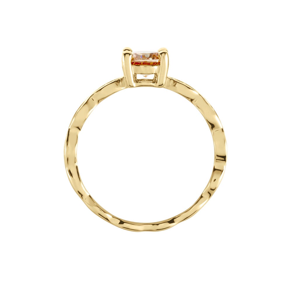 Bague Kurt Plaqué Or Jaune Oxyde De Zirconium - Bijoux fantaisie Femme | Marc Orian