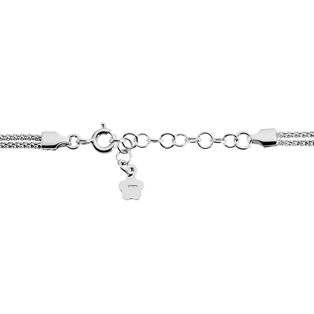 Bracelet Lassy Argent Blanc - Bracelets chaînes Femme | Marc Orian
