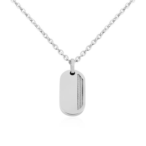 Collier Phebus Him Classique Acier Blanc - Colliers Homme | Marc Orian