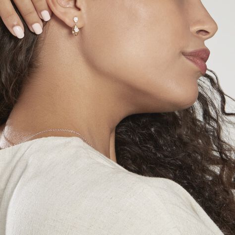 Boucles D'oreilles Pendantes Mahalya Plaqué Or Oxyde De Zirconium - Boucles d'oreilles Pendantes Femme | Marc Orian