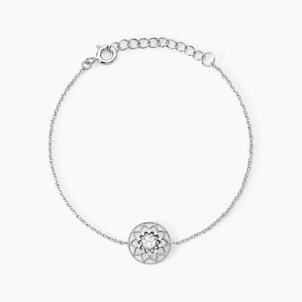 Bracelet Cassandria Argent Blanc Oxyde De Zirconium - Bracelets fantaisie Femme | Marc Orian