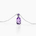 Collier Yrene Or Blanc Amethyste - Colliers avec pierres Femme | Marc Orian