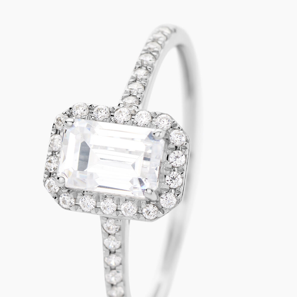 Solitaire Gwenyth Or Blanc Oxyde De Zirconium - Solitaires Femme | Marc Orian