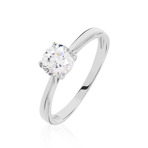 Bague Solitaire Elyana Argent Blanc Oxyde De Zirconium - Bagues Solitaire Femme | Marc Orian
