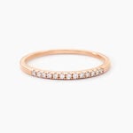 Alliance Pristina Or Rose Diamant - Alliances avec pierres Femme | Marc Orian