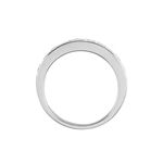 Demi-alliance Or Blanc  Valentine Diamant Synthetique - Alliances avec pierres Femme | Marc Orian