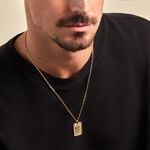 Collier Phebus Him Acier Jaune - Colliers fantaisie Homme | Marc Orian