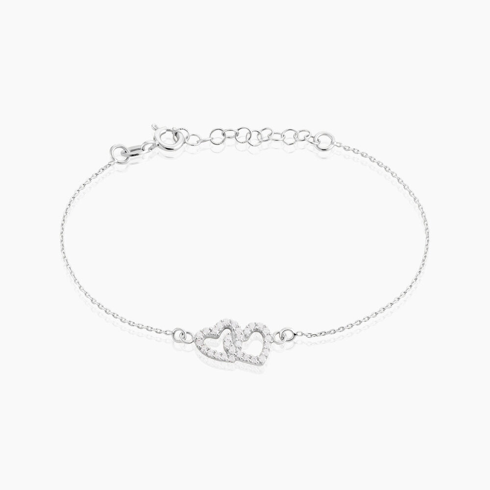 Bracelet Mona Argent Blanc Oxyde De Zirconium - Bracelets chaînes Femme | Marc Orian