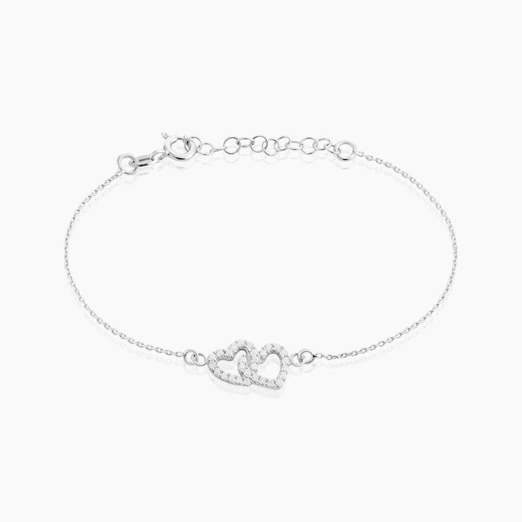 Bracelet Mona Argent Blanc Oxyde De Zirconium - Bracelets chaînes Femme | Marc Orian
