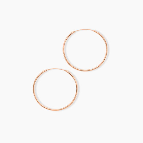 Creoles Argent Rose Olympia - Cr&eacute;oles Femme | Marc Orian