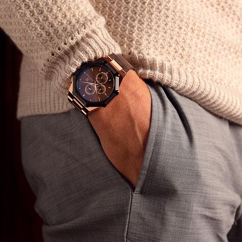 Montre Montignac S Multifontion Marron - Montres Homme | Marc Orian