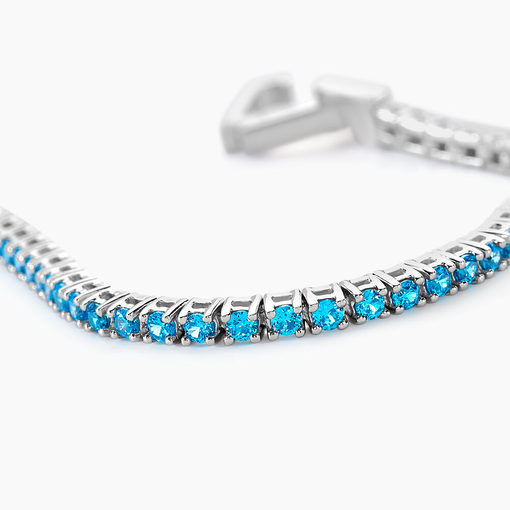 Bracelet Rio Argent Blanc Oxyde De Zirconiu - Bracelets fantaisie Femme | Marc Orian