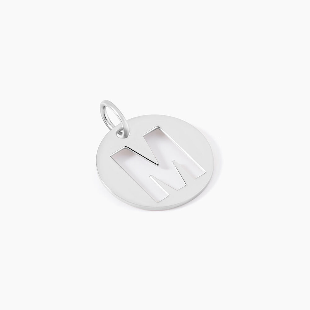 Pendentif Elio M Argent Blanc - Bijoux fantaisie Famille | Marc Orian