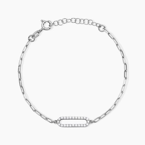 Bracelet Isabel Argent Blanc Oxyde De Zirconium - Bracelets fantaisie Femme | Marc Orian