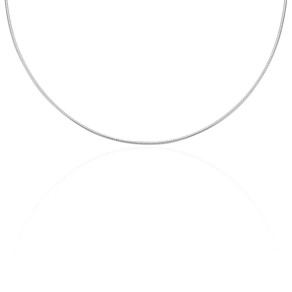 Chaîne Kassie Maille Omega Argent Blanc - Chaines Femme | Marc Orian