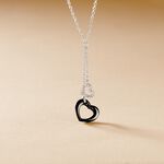 Collier Anissa Argent Blanc C&eacute;ramique Et Oxyde De Zirconium - Colliers avec pierres Femme | Marc Orian