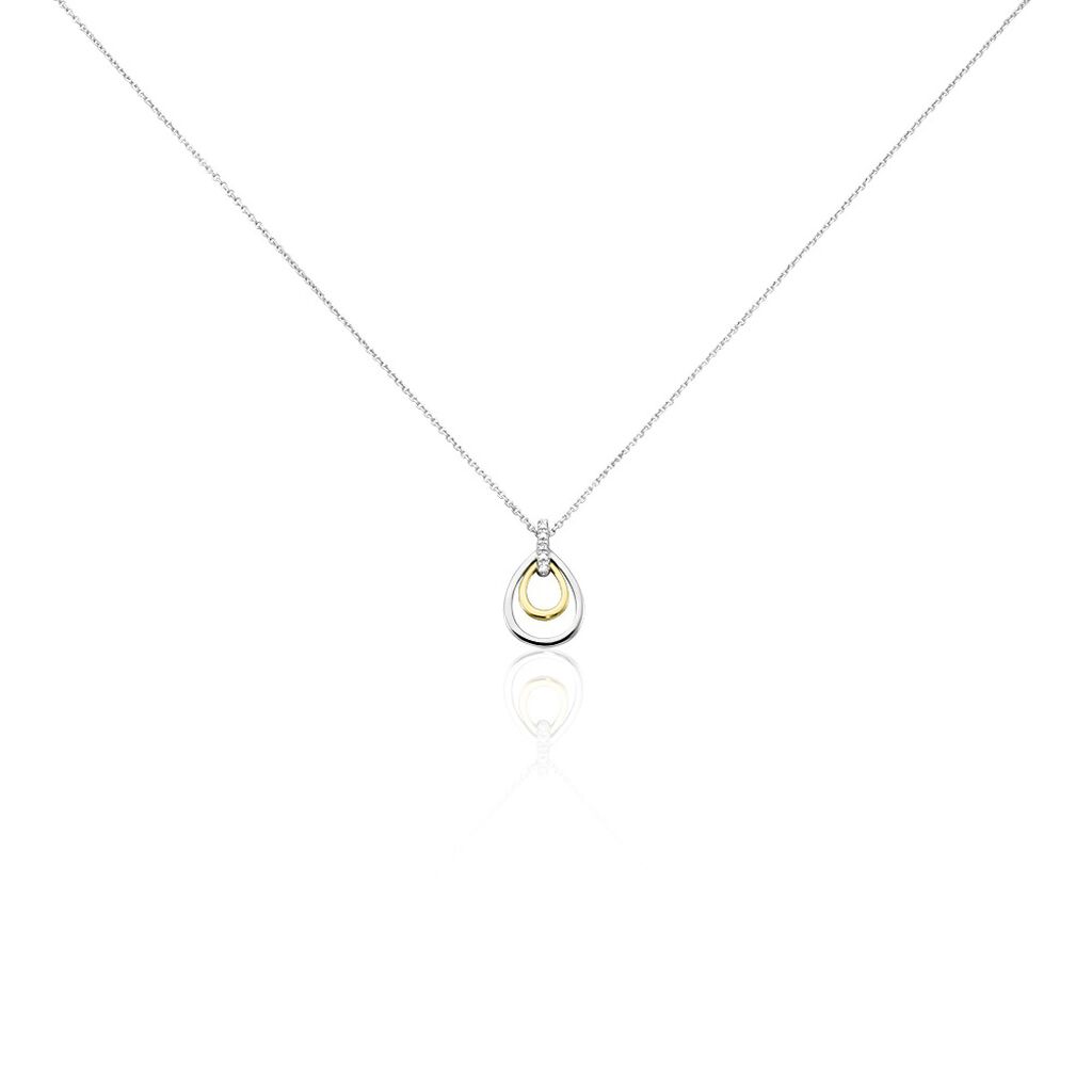 Collier Mariabella Or Bicolore Diamant Blanc - Colliers avec pierres Femme | Marc Orian