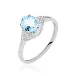 Bague Andreani Or Blanc Topaze Et Oxyde De Zirconium - Bagues pierres fines Femme | Marc Orian