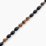 Bracelet Adiel Acier Blanc Onyx Labradorite - Bracelets cha&icirc;nes Homme | Marc Orian