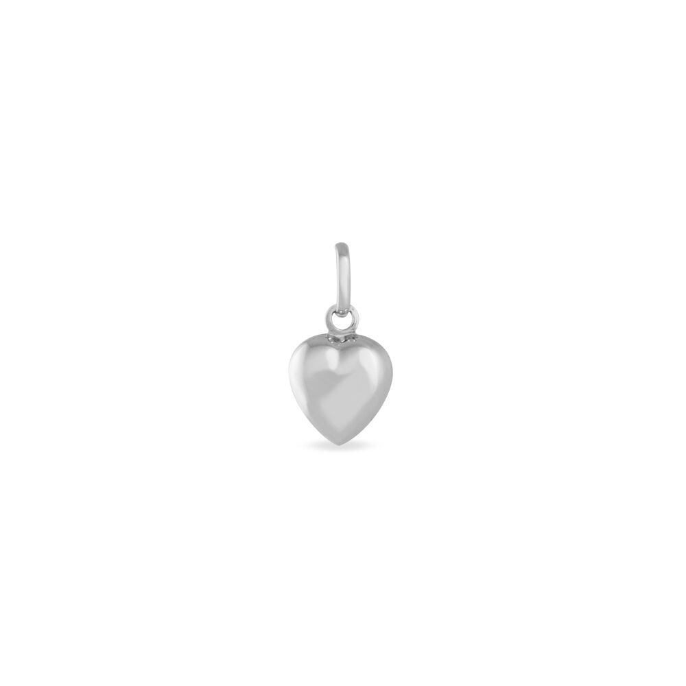 Pendentif Eudocie Coeur Lisse Or Blanc - Pendentifs Famille | Marc Orian