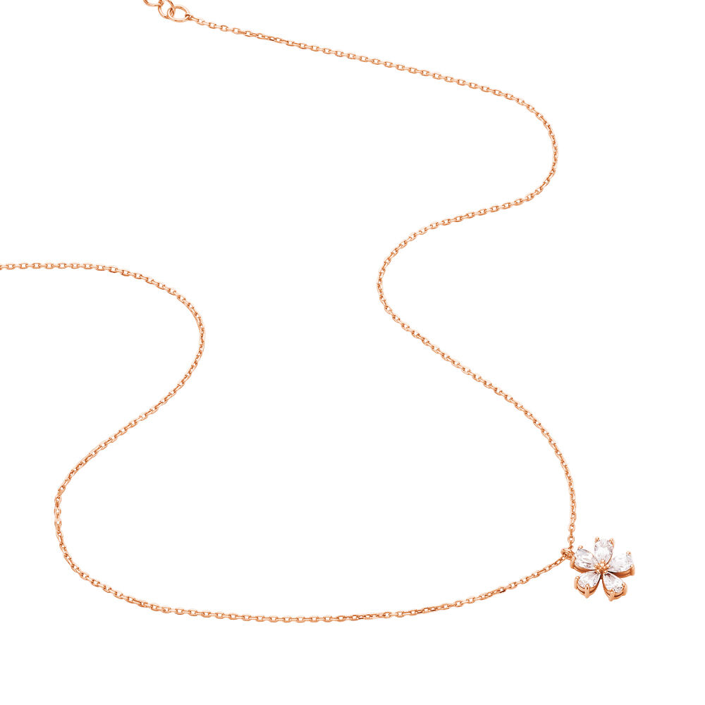 Collier Argent Rose Siriana Oxyde De Zirconium - Colliers avec pierres Femme | Marc Orian