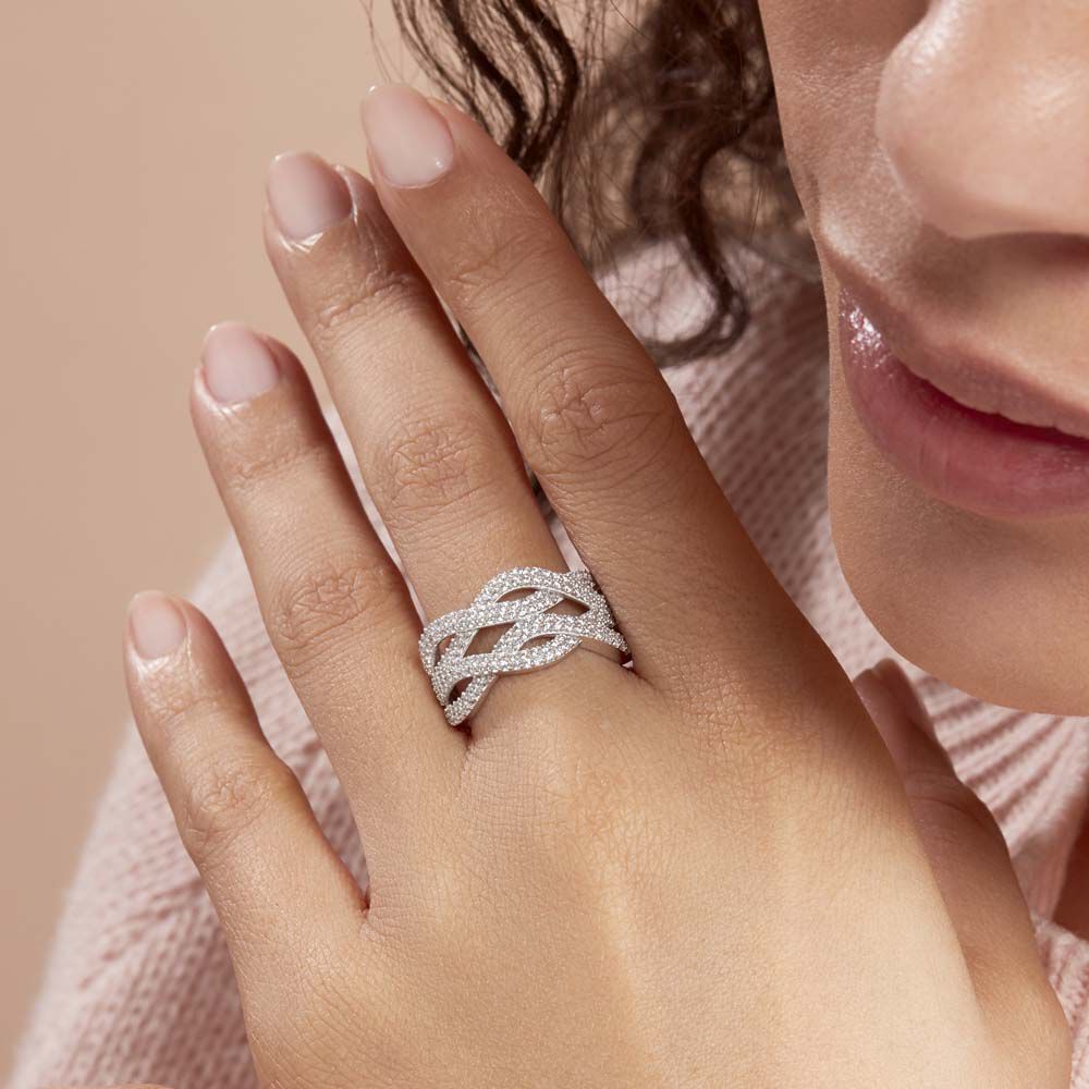 Bague Ireneo Argent Blanc Oxyde De Zirconium - Bagues avec pierre Femme | Marc Orian