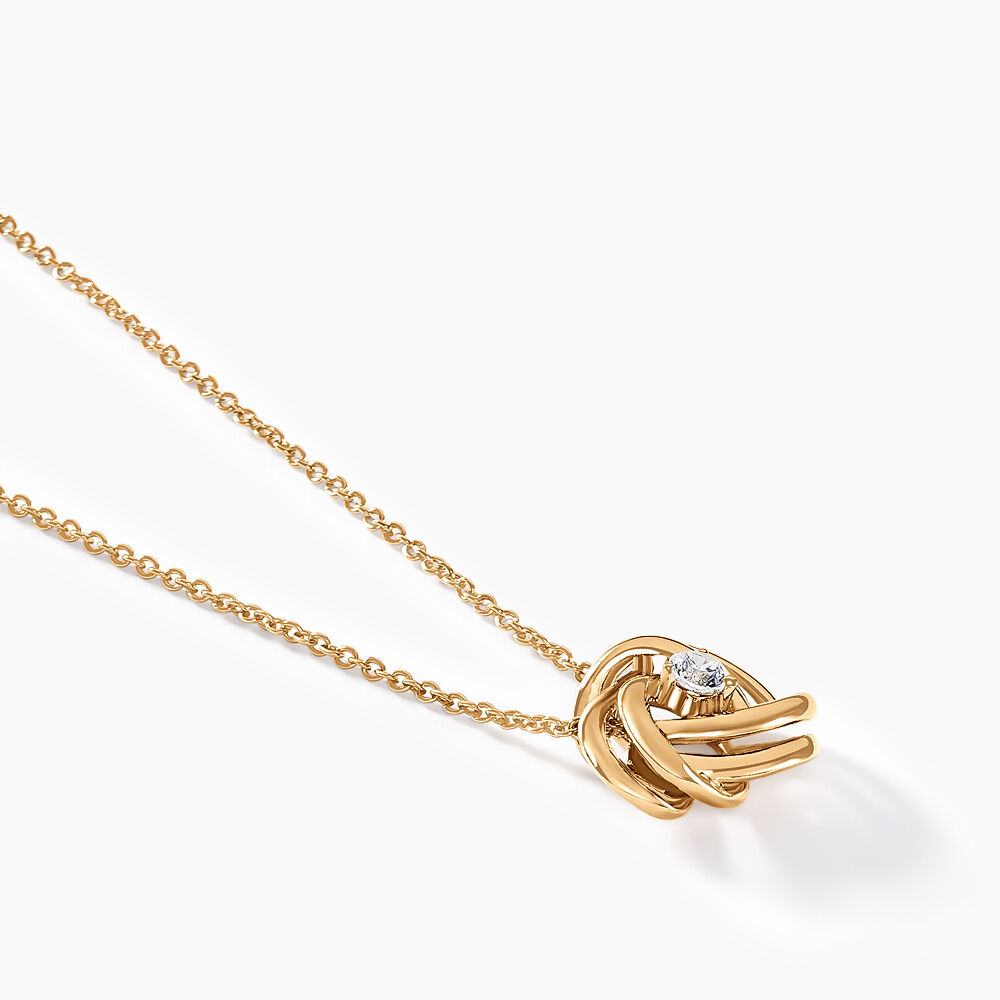 Collier Iwaki Plaqu&eacute; Or Jaune Oxyde De Zirconium - Colliers avec pierres Femme | Marc Orian