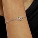 Bracelet Isabel Argent Blanc Oxyde De Zirconium - Bracelets Anneaux Entrelaces Femme | Marc Orian