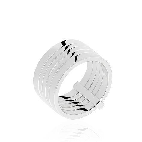 Bague Nyla Argent Blanc - Bagues grosses Femme | Marc Orian