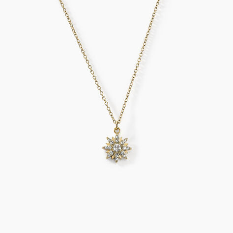 Collier Eva Acier Jaune Oxyde De Zirconium - Colliers avec pierres Femme | Marc Orian